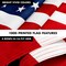 G128 - 6 Feet Tangle Free Spinning Flagpole (Silver) American USA Brass Grommets Printed 3x5 ft (Flag Included) Aluminum Flag Pole